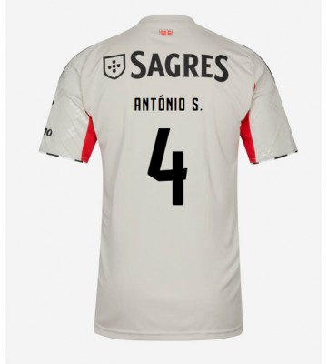 Benfica Antonio Silva #4 Udebanetrøje 2025-26 Kortærmet